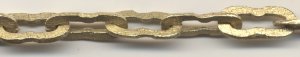 (image for) Handmade Java Brass-Heavy Dented Oval Chain