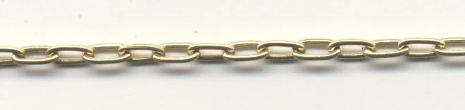 (image for) Handmade Java Brass-Small Rectangular Cable Chain