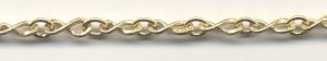(image for) Handmade Java Brass-Irregular Figure 8 w/ Ring Chain