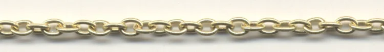 (image for) Handmade Java Brass-Small Oval Rounded Link Chain