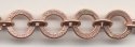 (image for) Handmade Java Copper-Med. Flat Circle w/ Rounded Link Chain