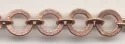 (image for) Handmade Java Copper-Med. Flat Circle w/ Rounded Link Chain