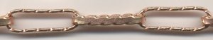 (image for) Handmade Java Copper-Thick Zig-Zag Edge Chain