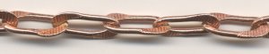 (image for) Handmade Java Copper-Twist Textured Heavy Rectangular Chain