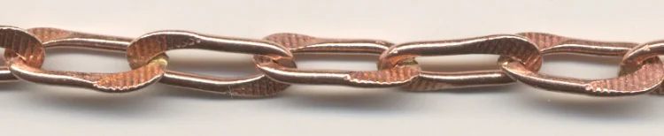 (image for) Handmade Java Copper-Twist Textured Heavy Rectangular Chain