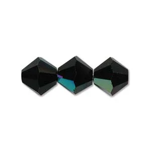 (image for) Preciosa Crystal-3mm Bicone Jet AB * 144 Pieces