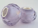 (image for) European Style Bead-Light Purple Cubic Zirconia