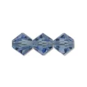 (image for) Preciosa Crystal-4mm Bicone Light Sapphire * 144 Pieces