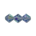 (image for) Preciosa Crystal-4mm Bicone Light Sapphire AB *144 Pieces
