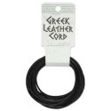 (image for) Black Greek Leather - 1.5mm Diameter Round - 5 Meters