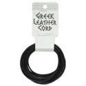 (image for) Black Greek Leather - 1.5mm Diameter Round - 5 Meters
