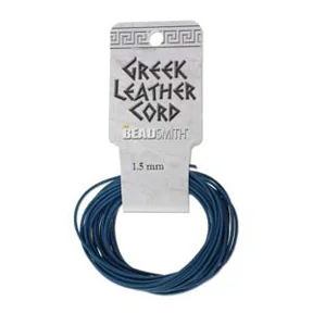 (image for) Light Blue Greek Leather - 1.5 mm - 5 Meters
