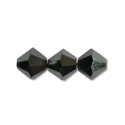 (image for) Preciosa Crystal-3mm Bicone Light Jet Hematite * 144 Pieces