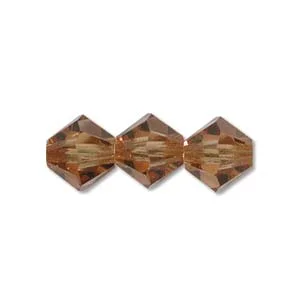 (image for) Preciosa Crystal-4mm Bicone Light Colorado Topaz * 144 Pieces