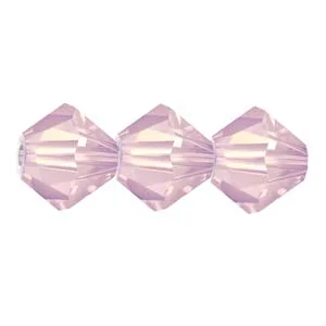 (image for) Preciosa Crystal-4mm Bicone Rose Opal * 144 Pieces