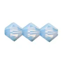 (image for) Preciosa Crystal-4mm Bicone Light Sapphire Opal * 144 Pieces