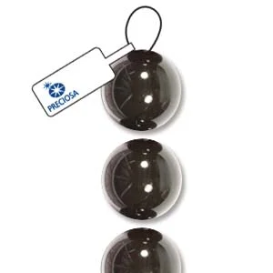 (image for) Preciosa Maxima Crystal Pearls-4mm Black * 31 Bead Strand