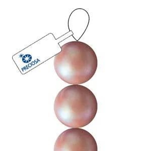 (image for) Preciosa Maxima Crystal Pearls-4mm Pearlescent Pink * 31 Bead Strand