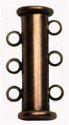 (image for) Antique Copper Plate - 3 Loop Slide Clasp