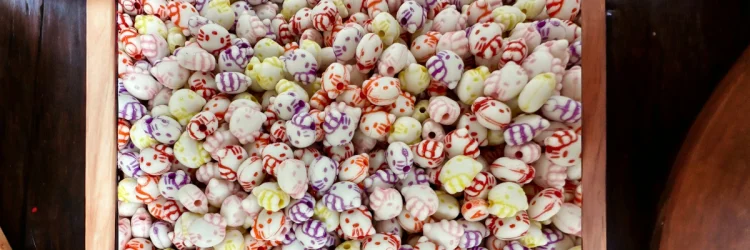 (image for) Acrylic Bead-Sweet Kitty Bead Color Mix * Approximately 100 Cute Beads