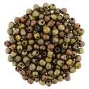 (image for) Czech Fire Polish 3mm-Matte Metallic Gold Iris