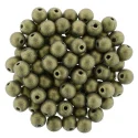 (image for) Czech Fire Polish 3mm-Metallic Suede Gold