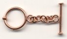 (image for) Handmade Java Copper 14mm Toggle Set * 2 Sets