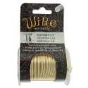 (image for) Tarnish Resistant Wire - 16 Gauge Gold * 8 Yard Spool