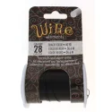 (image for) Tarnish Resistant Wire - 28 Gauge Black * 40 yard spool