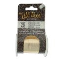 (image for) Tarnish Resistant Wire - 28 Gauge Gold, * 40 yard spool