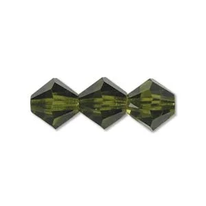 (image for) Preciosa Crystal-3mm Bicone Olivine * 144 Pieces