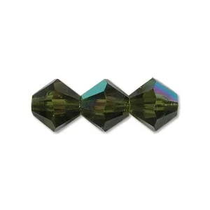 (image for) Preciosa Crystal-6mm Bicone Olivine AB * 72 Pieces
