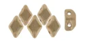 (image for) Czech Mini GemDuo - Matte Metallic Flax. 6mm x 4mm * 10 Grams
