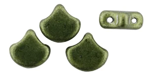 (image for) Czech Ginko/Ginkgo - Sueded Gold Fern #CZGKSDGDFN
