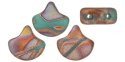 (image for) Czech Ginko/Ginkgo - Bronze Apollo Turquoise Matte