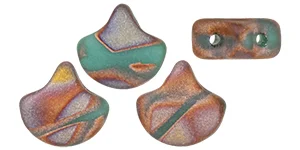 (image for) Czech Ginko/Ginkgo - Bronze Apollo Turquoise Matte
