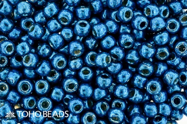 (image for) TOHO 11/o Round-Dark Teal Blue Galvanized PermaFinish. 11TPF584
