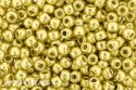 (image for) TOHO 8/o Round Seed Bead-Lemon Gold Galvanized PermaFinish #8TPF590