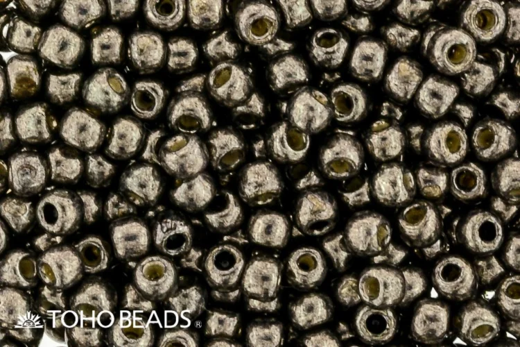 (image for) TOHO 11/o Round-Pyrite Galvanized PermaFinish. 11TPF595