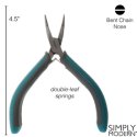 (image for) Bent Nose Pliers 4.5 " * Simply Modern