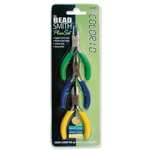 (image for) Bead Smith 3 Piece Mini COLOR I.D. Plier Set