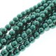 (image for) Czech Glass 4mm Round-Glass Pearls, Deep Emerald  * 120 Bead Strand
