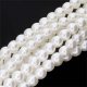 (image for) Czech Glass 4mm Round-Glass Pearls, WHITE  * 120 Bead Strand