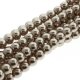 (image for) Czech Glass 3mm Round-Glass Pearls, Champagne * 150 Bead Strand #PRL03-70416