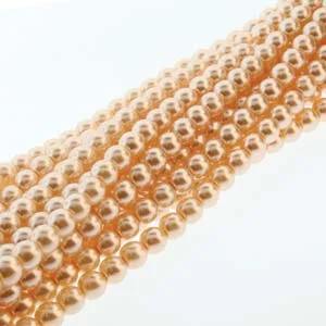 (image for) Czech Glass 4mm Round-Glass Pearls, Pink  * 120 Bead Strand