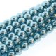 (image for) Czech Glass 4mm Round-Glass Pearls, Cerulean  * 120 Bead Strand