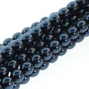 (image for) Czech Glass 4mm Round-Glass Pearls, Montana  * 120 Bead Strand