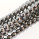 (image for) Czech Glass 4mm Round-Glass Pearls, Silver  * 120 Bead Strand