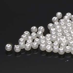 (image for) Czech Glass 2mm Round-Glass Pearls, BRIDAL WHITE * 150 Bead Strand