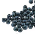 (image for) Czech Glass 2mm Round-Glass Pearls, Montana * 150 Bead Strand
